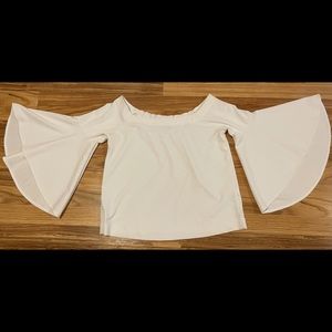 Banana Republic white, off the shoulder blouse